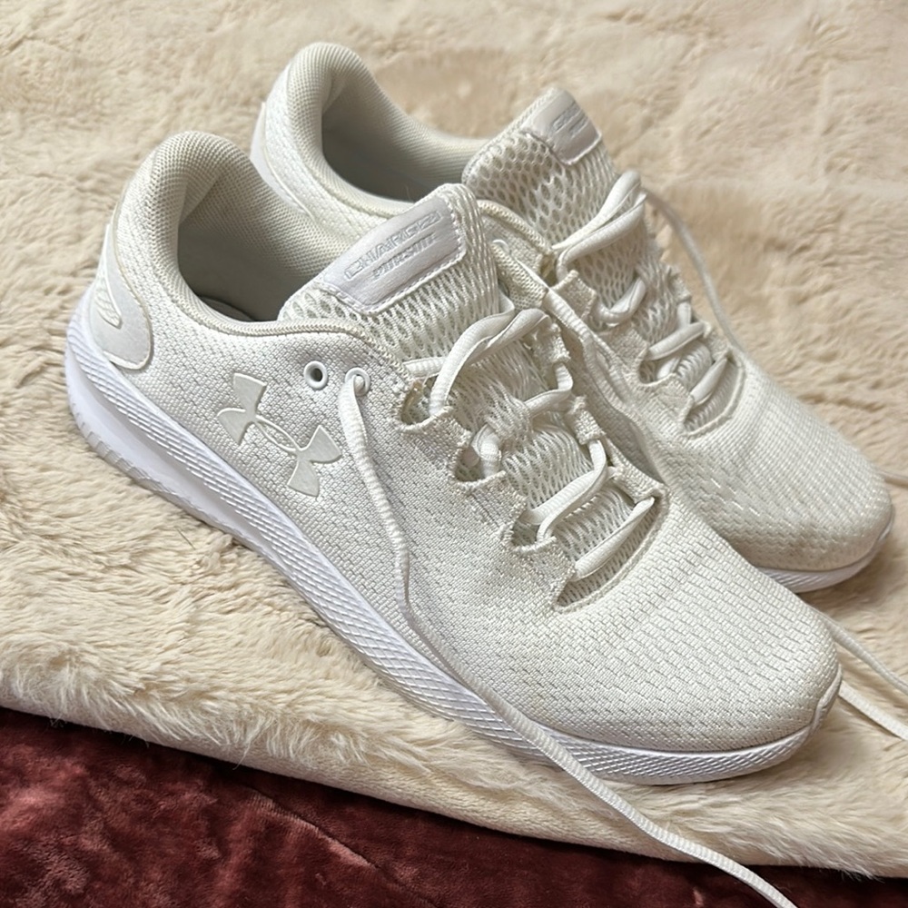 Under Armour White Sneakers Breathable Mesh Low-Top